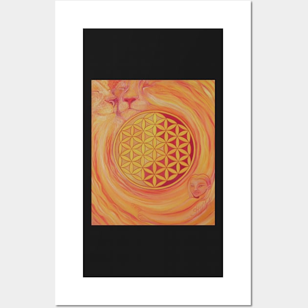 Flower of Life, Element Fire Wall Art by shimaart